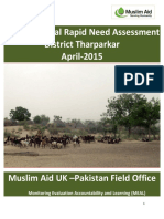 Need Assessment of Tharparkar Muslim Aid PDF