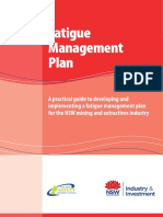 Guide To The Development of A Fatigue Management Plan Amended 17 6 10 PDF