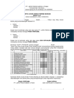 Form Berita Acara Serah Terima