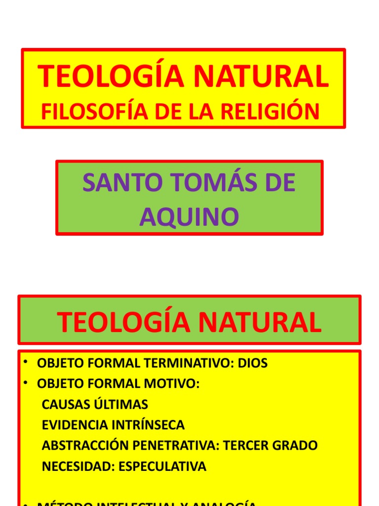 Teología Natural: Conceptos y Ejemplos | PDF | Dios | Teología