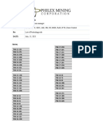 Mine Operations Manager RPM, RSD Ii, Gbo, Jab, SM, SS, MGB, Rab, RVB, Draw Control List of Protruding Rods July, 13, 2020