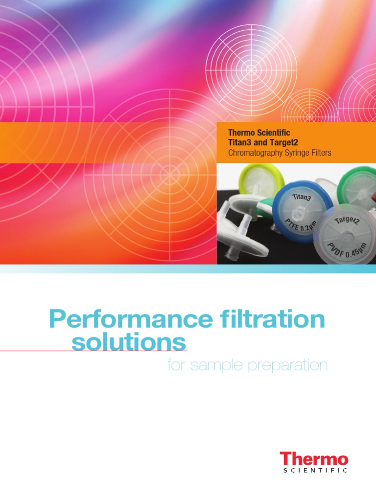 Performance Filtration Solutions For Sample Preparation PDF High