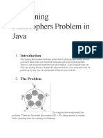 The Dining Philosophers Problem in Java