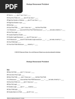 Moulage Measurement Worksheet: Front