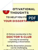 7 Motivational Thoughts To Finish Ur Disertation PDF