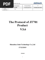 The Protocol of JT701 ProductV3.6 PDF