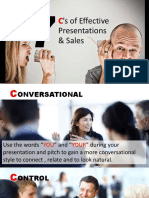 'S of Effective Presentations & Sales