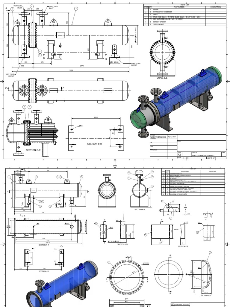 Drawing Heat Exchanger Assembly Rev 02 PDF PDF Joining Home Appliance
