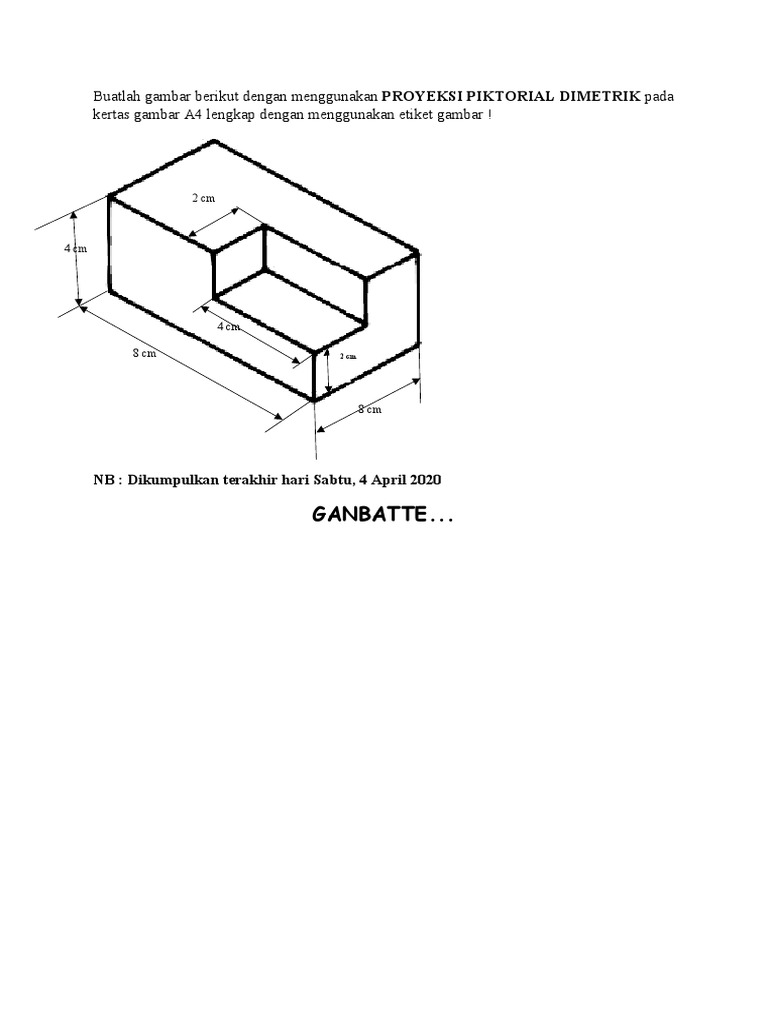 Proyeksi Dimetrik | PDF