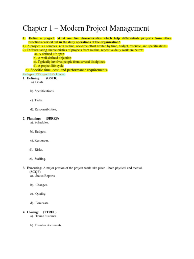Project Management Fundamentals Overview | PDF | Strategic Planning ...