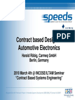 Contract Based Design of Automotive Electronics: Harald Röbig, Carmeq GMBH Berlin, Germany