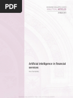 Artificial intelligence in financial services