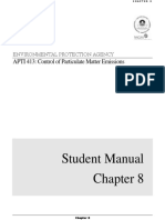 Student Manual: APTI 413: Control of Particulate Matter Emissions