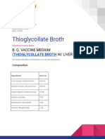 B. Q. Vaccine Medium (Thioglycollate Broth W - Liver Extract)