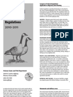 2010 - 2011 Arizona Waterfowl and Snipe Brochure