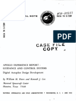 Apollo Experience Report Guidance and Control Systems Digital Autopilot Design Development