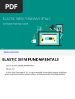 Elastic Siem Fundamentals: An Elastic Training Course