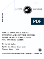 Apollo Experience Report Guidance and Control Systems Lunar Module Stabilization and Control System