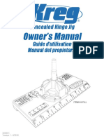 Concealed Hinge Jig Manual PDF