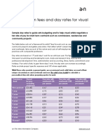 Guidance On Fees and Day Rates For Visual Artists 2017