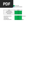 Cell For Input Cell For Auto Calculated