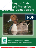 2010-2011 Washington Waterfowl and Upland Game Pamphlet