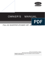 Owner'S Manual: Full DC Inverter Xpower VRF Outdoor Unit