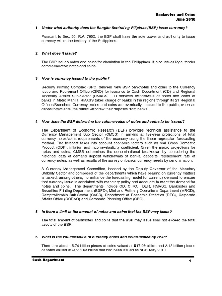 Banknotes | PDF