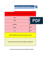 Lista Zone Afectate 25.03.2020 - Ora 0.00 PDF
