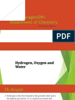 Hydrogen Prepared from Water