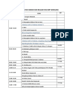 Jadwal Kegiatan Harian Dan Belajar HSG SMP Gemilang