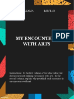 My Encounters With Arts: Keno I. Arakama Bsmt-1B Activity #