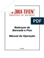 Manual Operação Balança Bancada e Piso