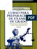 Carlos Lopez Diaz y Otro - Curso para Preparación de Examen de Grado - Tomo II PDF