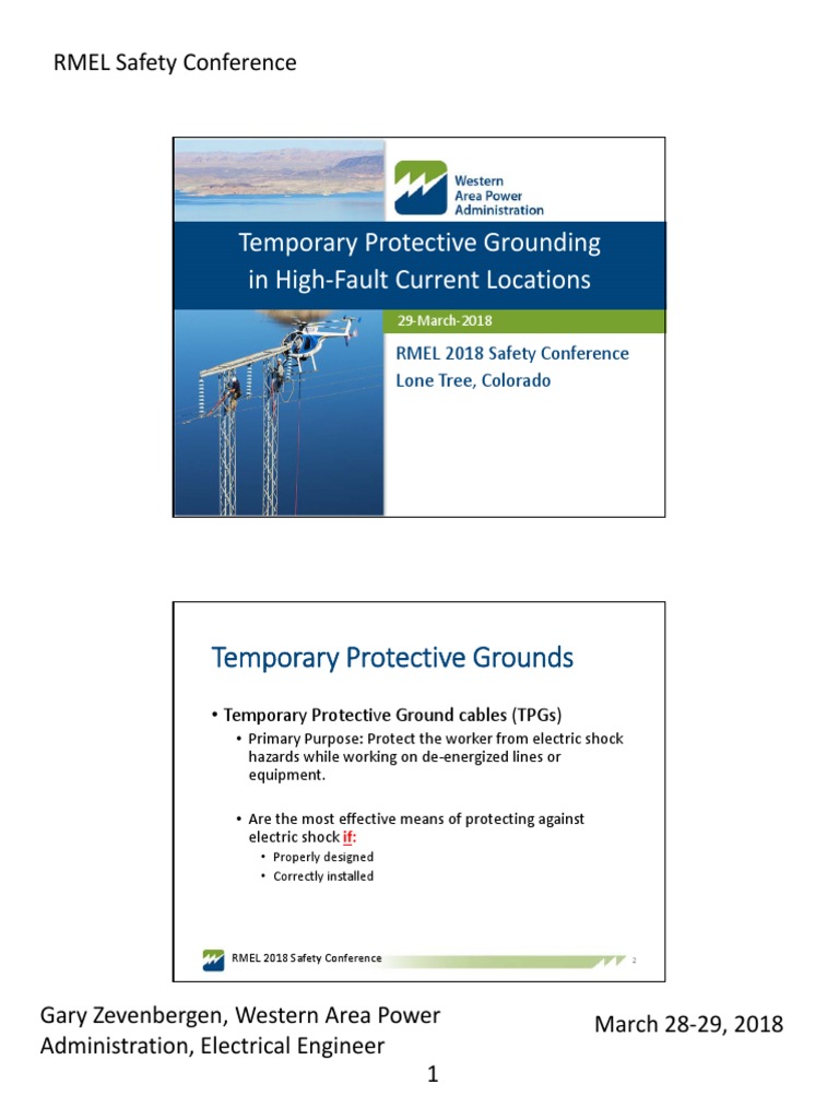 Temporary Protective Grounding Guide | PDF | Electrical Conductor | Safety