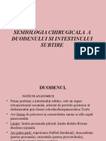 Semiologia Chirugicala A Duodenului Si Intestinului Subtire