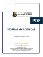 Normas Academicas. Reforma 2016