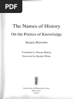 Ranciere J. - The Names of History. On The Poetics of Knowledge-P. 1-41 PDF