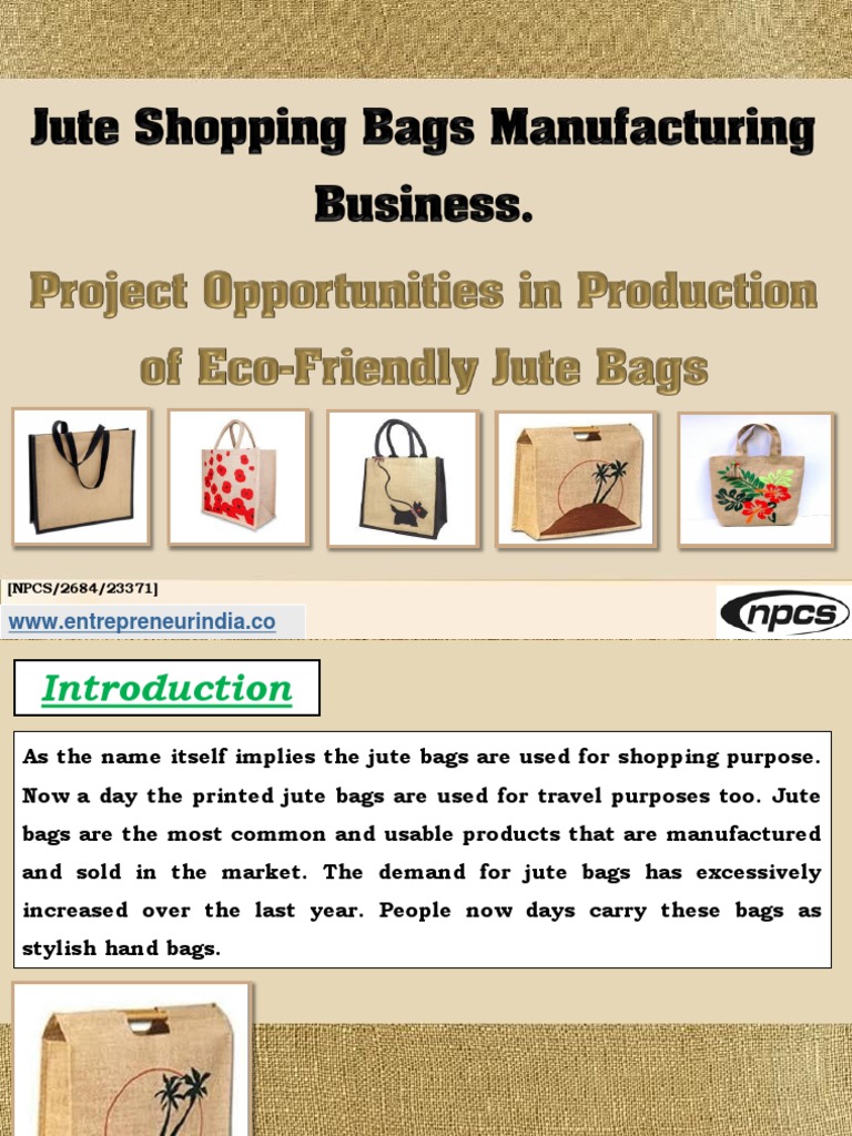 The Growing Global Demand for Sustainable Jute Bags An Analysis of