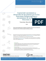 Control Del Crecimiento y Desarrollo de Las Plantas Por La Luz