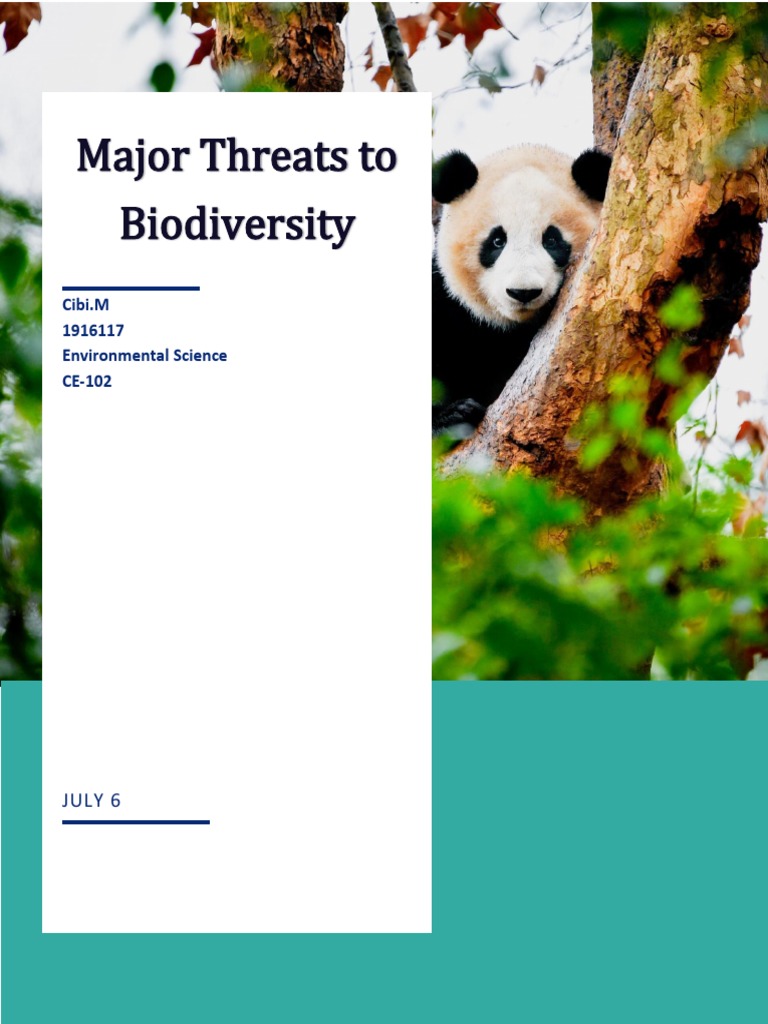 Major Threats to Biodiversity Explained | PDF | Invasive Species ...
