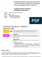 XII Par Craneal: Nervio Hipogloso y Síndromes Neurológicos