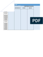 Survival Curriculum Budget of Work Template