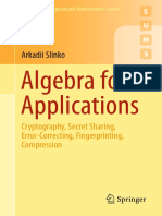 (Arkadii Slinko) Algebra For Applications PDF