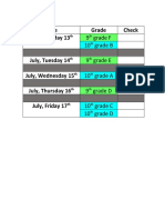 Dates and Checks