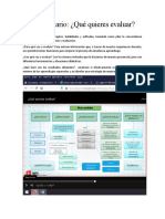 Cuestionario Qué quieres evaluar
