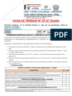 Ficha de Trabajo 7 - 4to