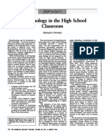 Biotechnology in The High School Classroom: Maryam Ahmed