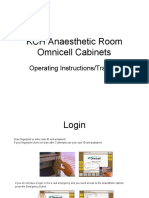 KCH Anaesthetic Room Omnicell Cabinets: Operating Instructions/Training