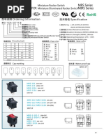 Datasheet MTS Series | PDF | Switch | Electric Power